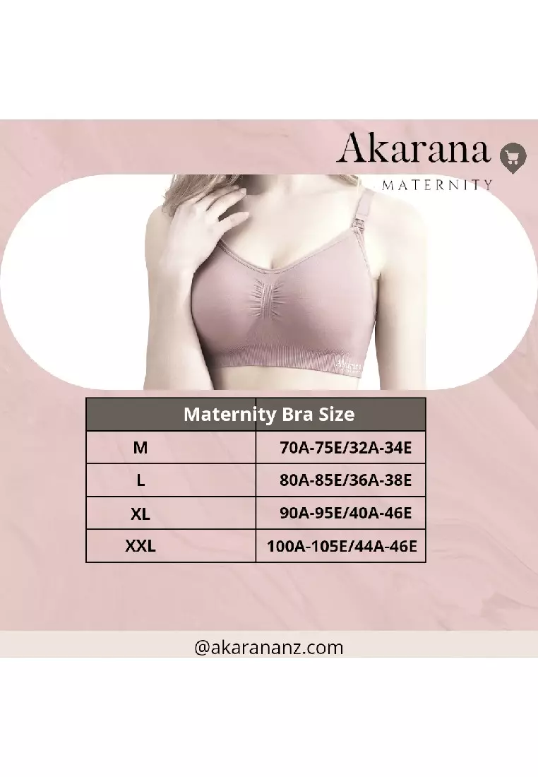 Buy AKARANA BABY Seamless Solid Maternity & Nursing Bra Free 1pc Extender ( Pink) Online