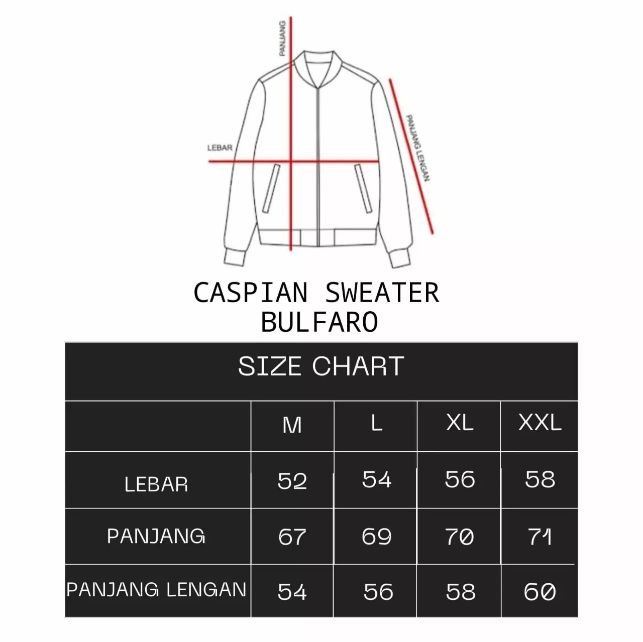 BULFARO Jaket Caspian Cotton Fleece - Black