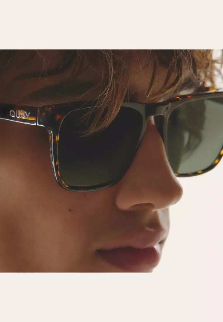 Unplugged Sunglasses - Tortoise Yellow/Green Polarized