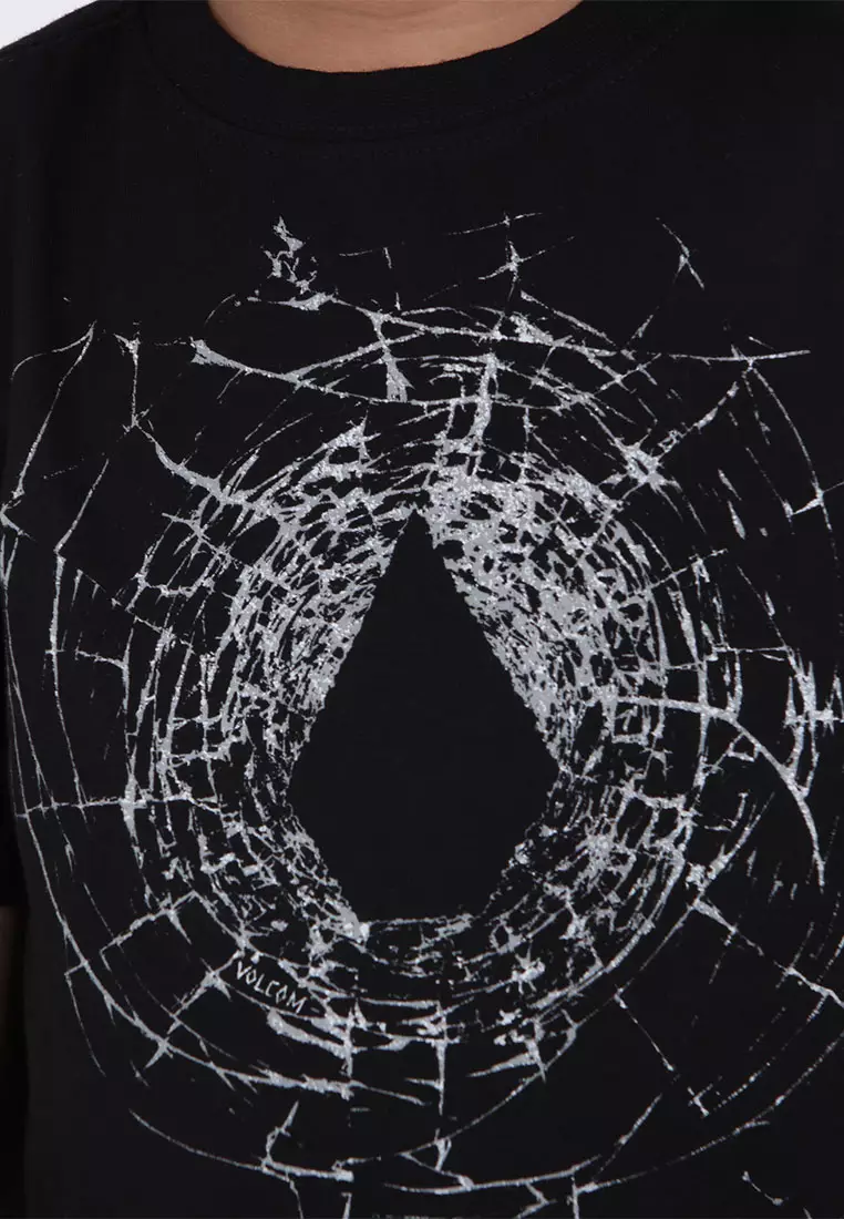 KRG CRACKED STONE SHORT SLEEVE TEE BLACK