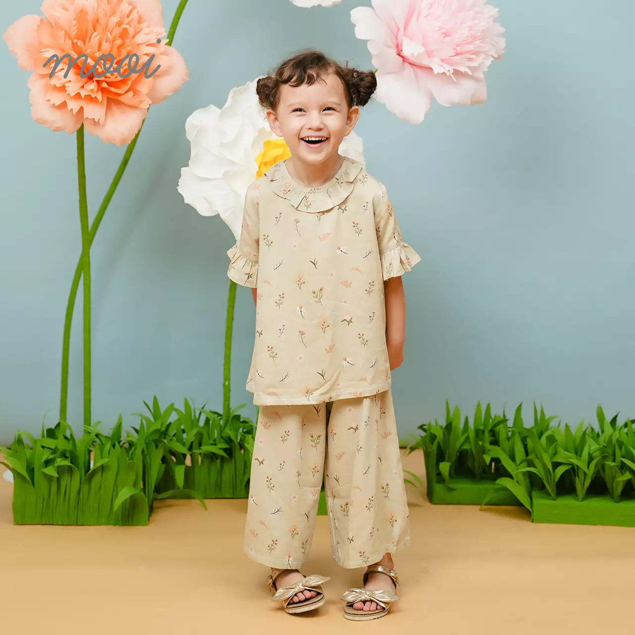Mooi Setelan Anak Perempuan Mazna Tunik Set - Baby Blue