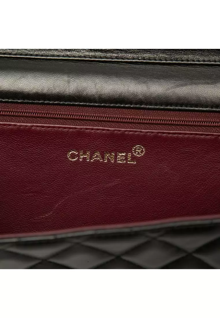 Pre-Loved Chanel Medium Cc Quilted Lambskin Single Flap