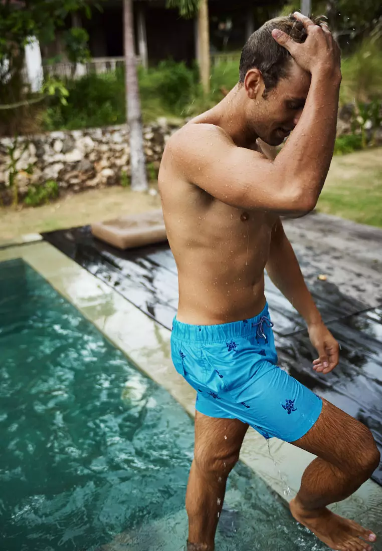 Turtle Print Swim Shorts