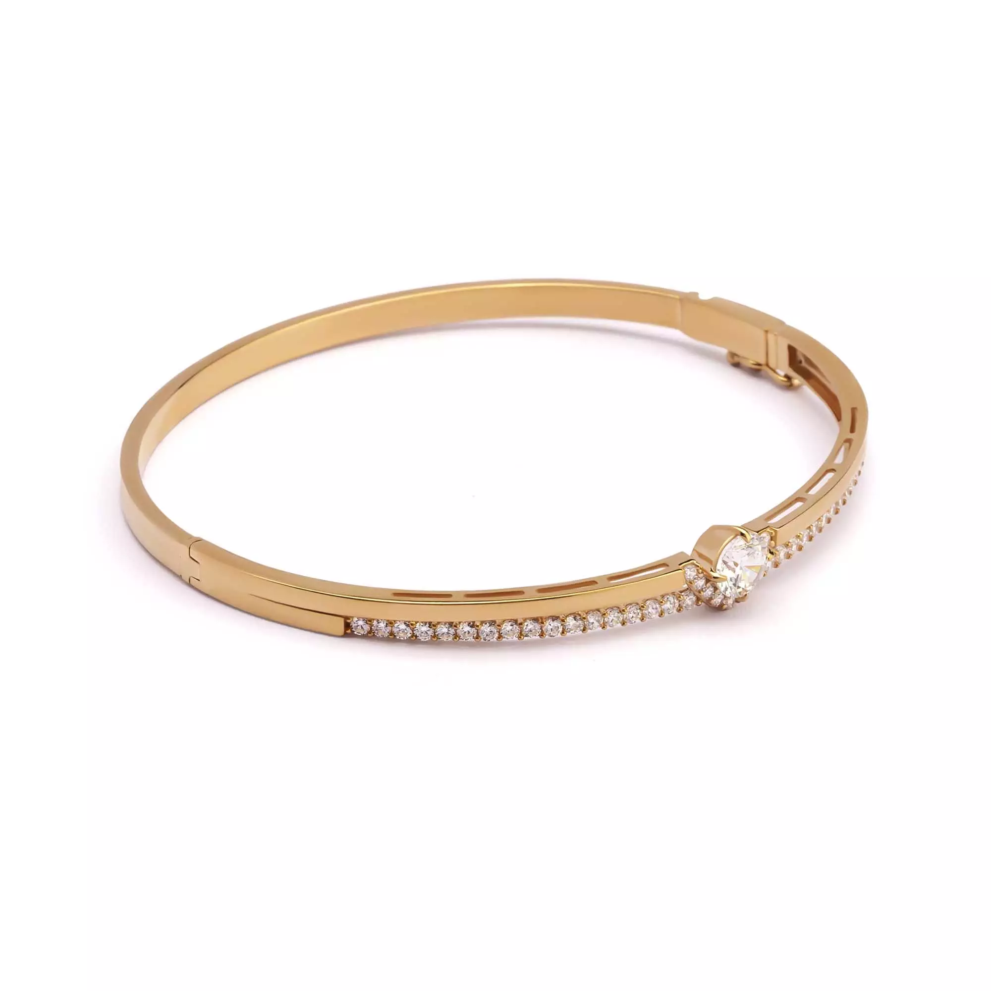 Gelang Emas 7k - Veya Gold Bangle - Adorn Collection 02 - Juene Jewelry