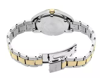 Jam Tangan Wanita Seiko Classic SUR354P1 SUR354P1X1 Strap Steinless Steel Dual Tone Color Women Gold Dial Original Garansi Resmi