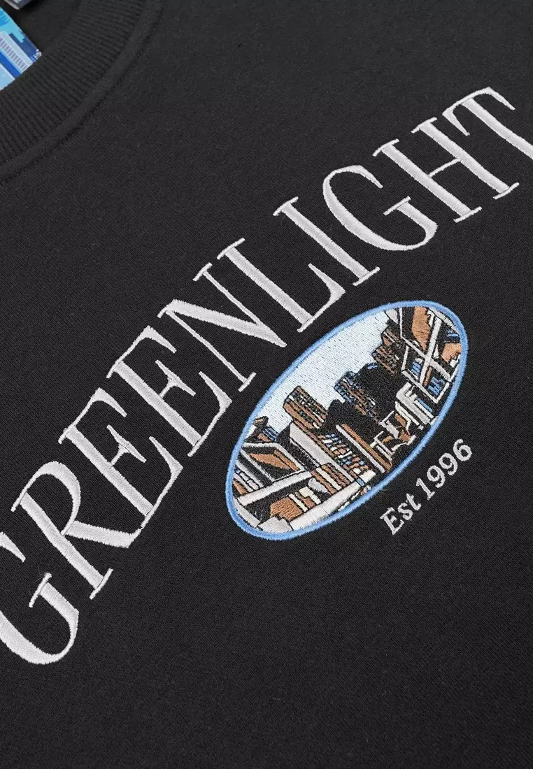 Greenlight Men's Jacket Script Crewneck Sweatshirt Regular Fit French Terry Dakota HP-011025