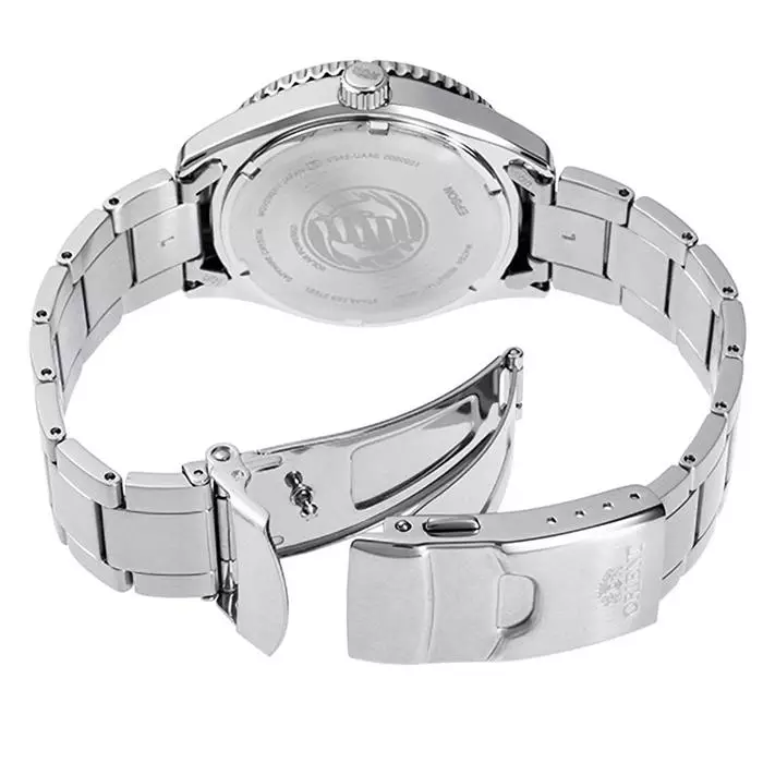Orient RA-WJ0002L10B Biru Rantai Silver Solar Cowok