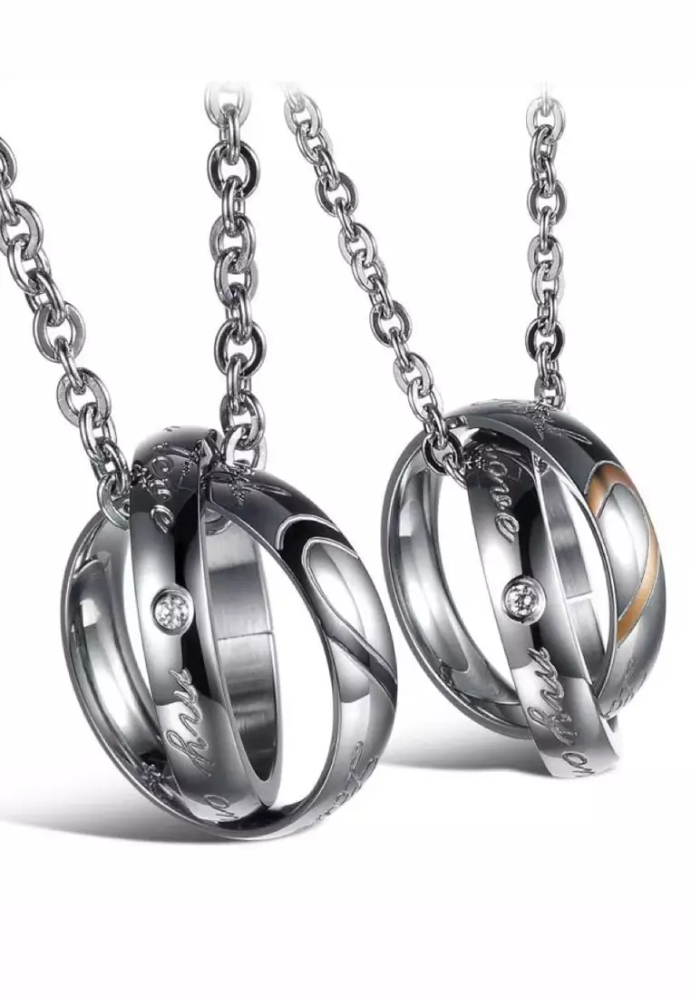 Gold pendant 2024 set for couples