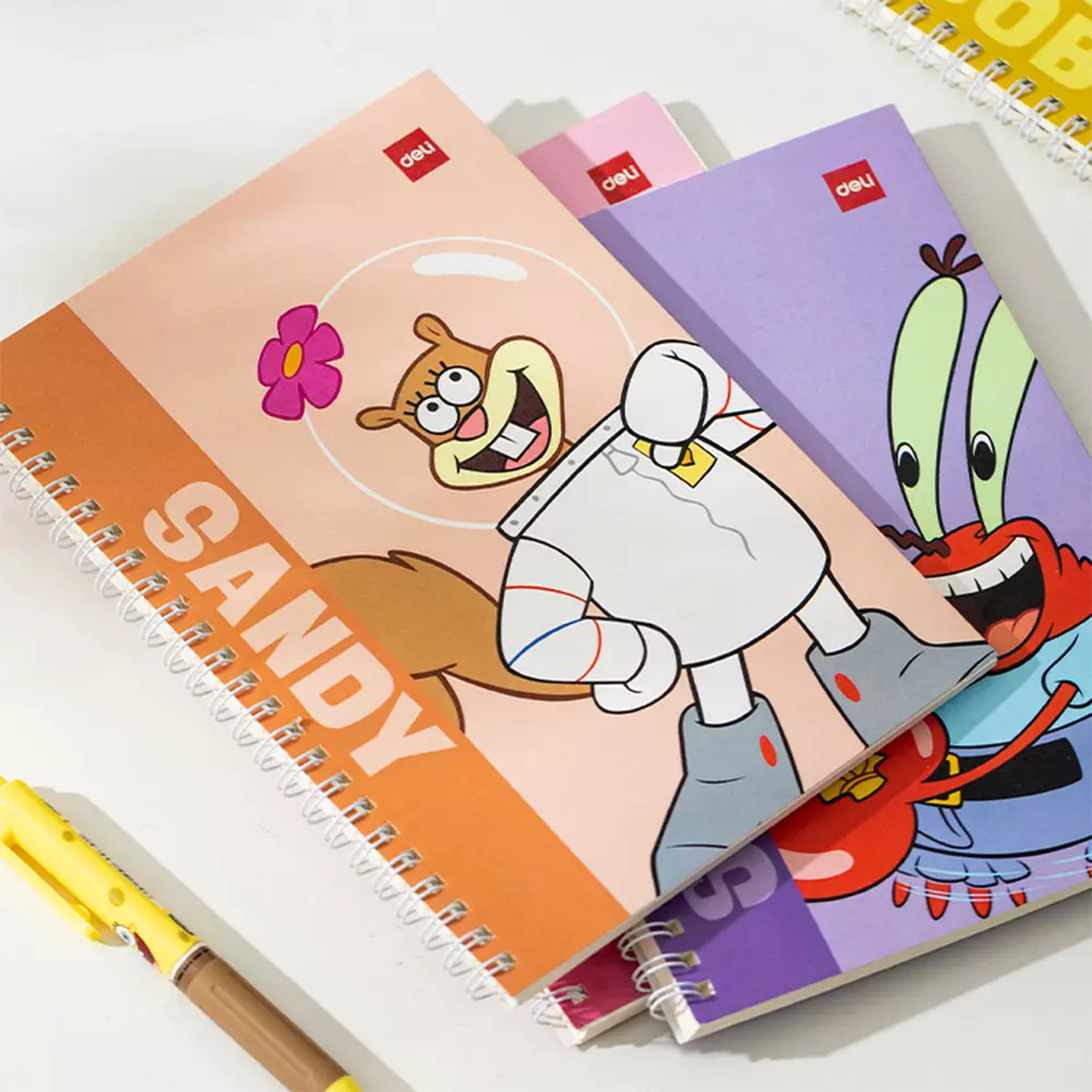 Jual TOYS KINGDOM Deli Notebook Spiral Spongebob B5 Elb560 Random ...