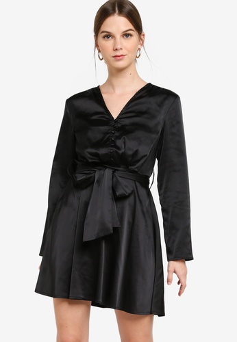 zalora button down dress