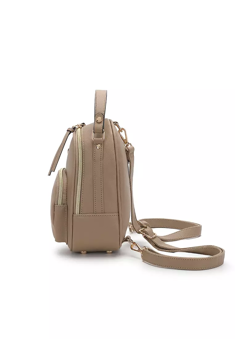 Women's Casual 2-Way Backpack (背囊) - 米黃色