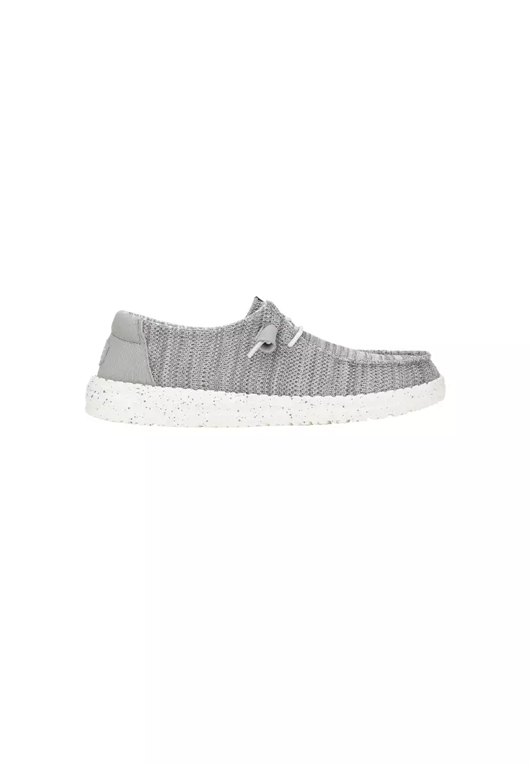 Discount on HeyDude  shoes - SKU: HeyDude Women's Wendy Stretch Mesh in Light Grey