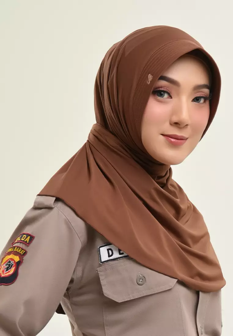 Rabbani - Kerudung Instan Dewasa Cortez Exclusive Coklat M