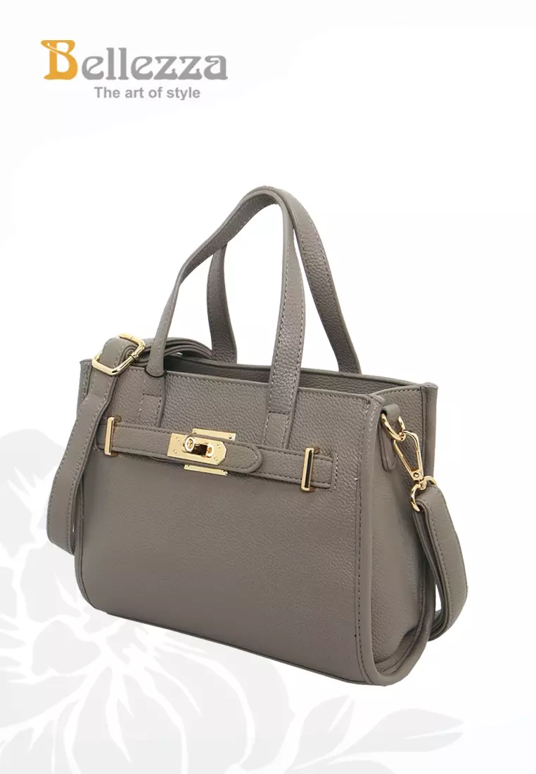 Bellezza Handbag BHW361 Light Grey