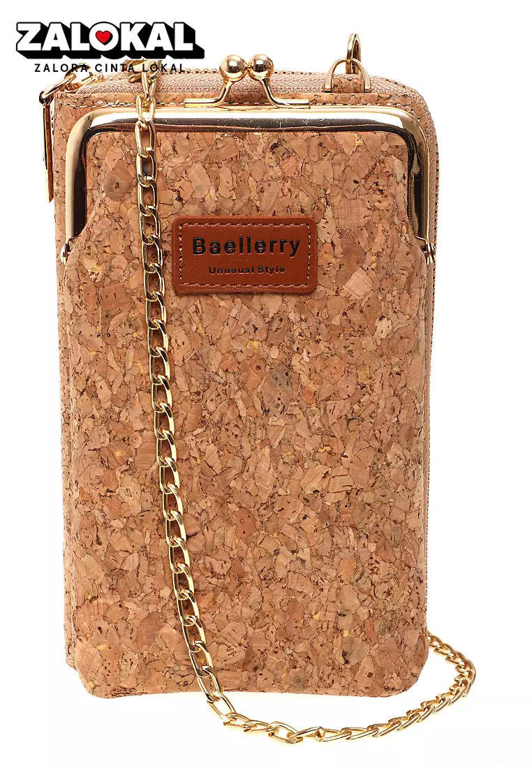 Sling Bag Tas Selempang Dompet Wanita Multifungsi Uniqe Design Material Kulit Leather ORIGINAL