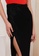 Public Desire black Thigh Split Midi Slip Skirt 793A2AA56CE460GS_7