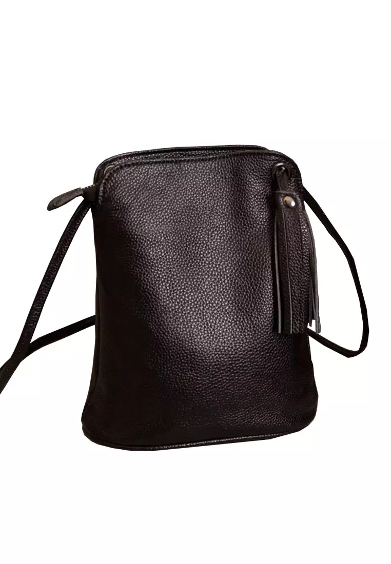 Buy ZITIQUE Head layer cowhide oblique backpack Online ZALORA Malaysia