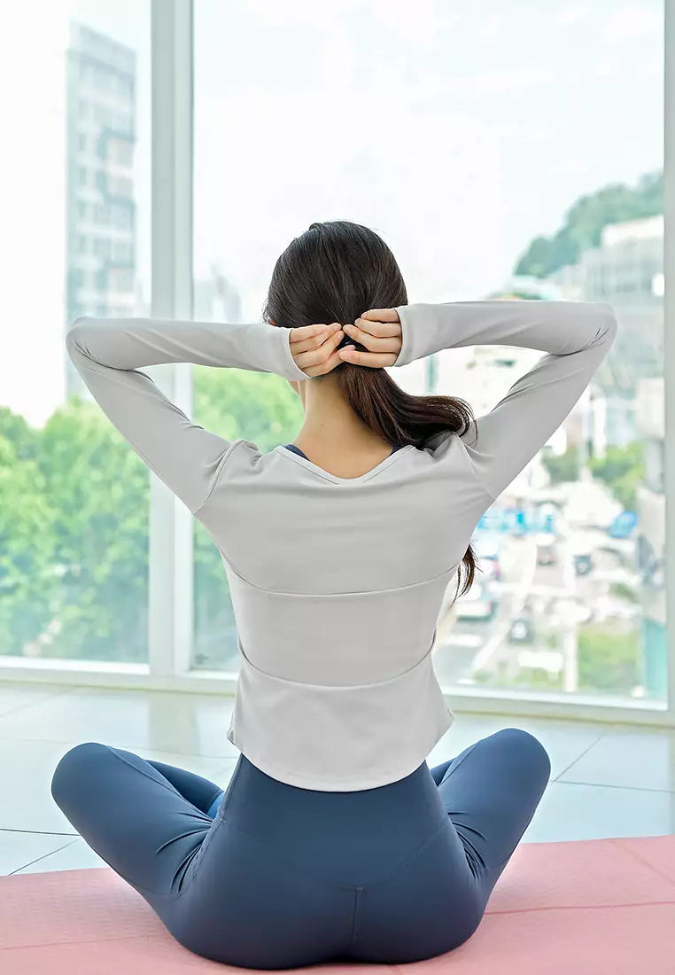(2PCS) Quick Dry Running Fitness Yoga Dance Set (Tops+Bottoms)