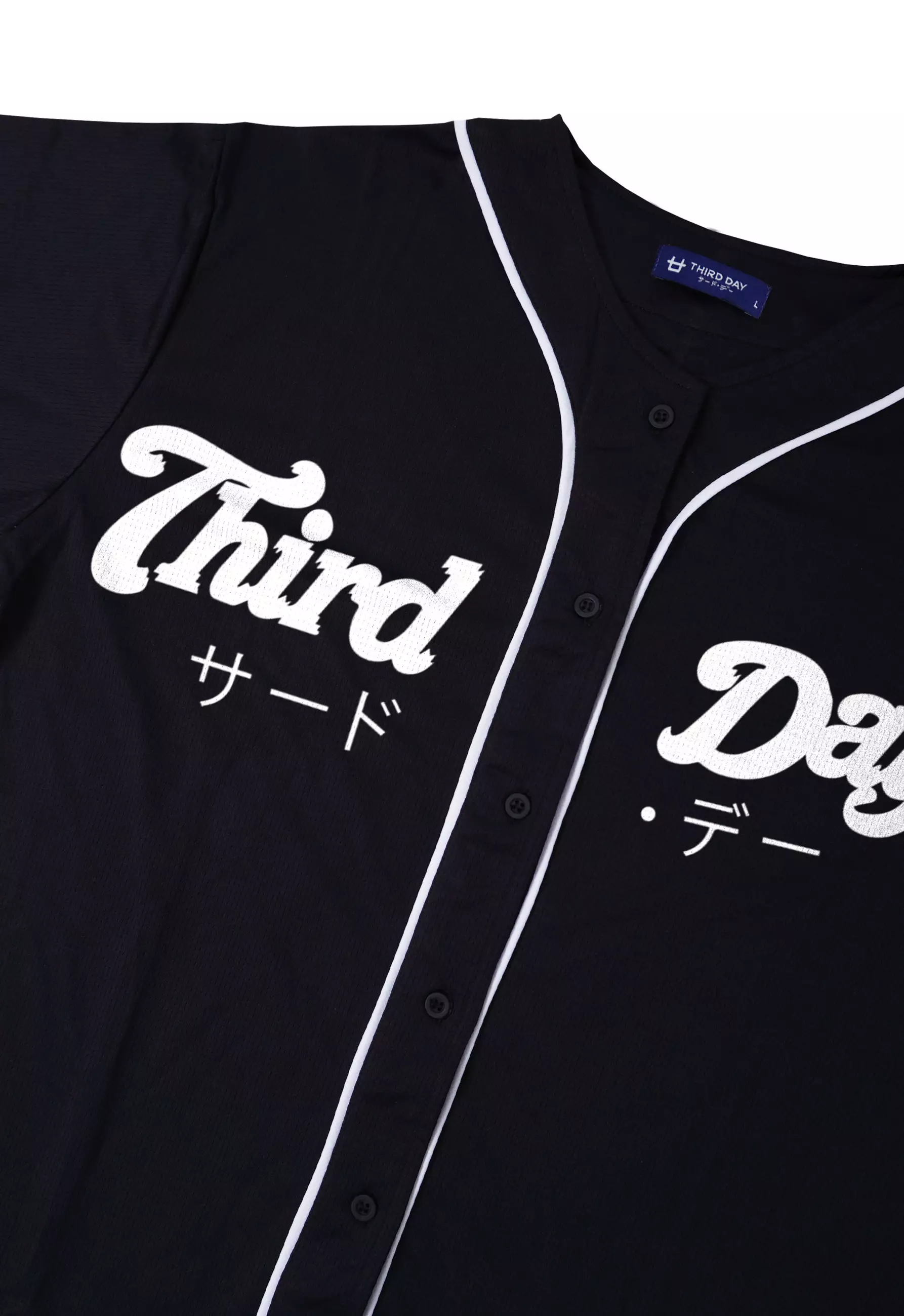 MTT95 Baseball Jersey Oversize "third day slant baseball" hitam