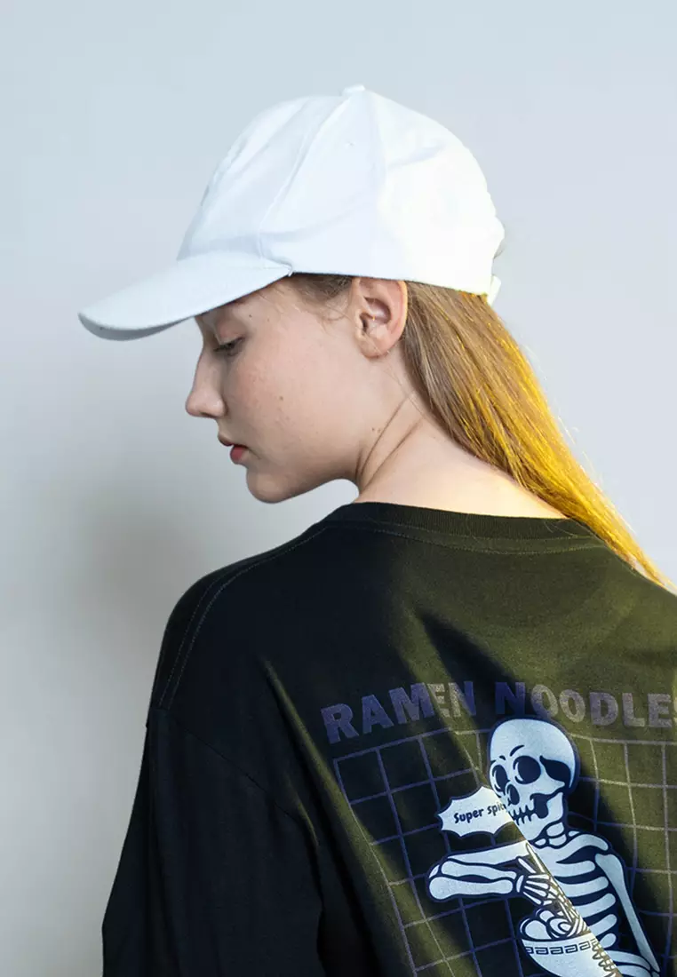 Topi Casual Polos Sport Besi Baseball Cap Tumblr Hat Putih