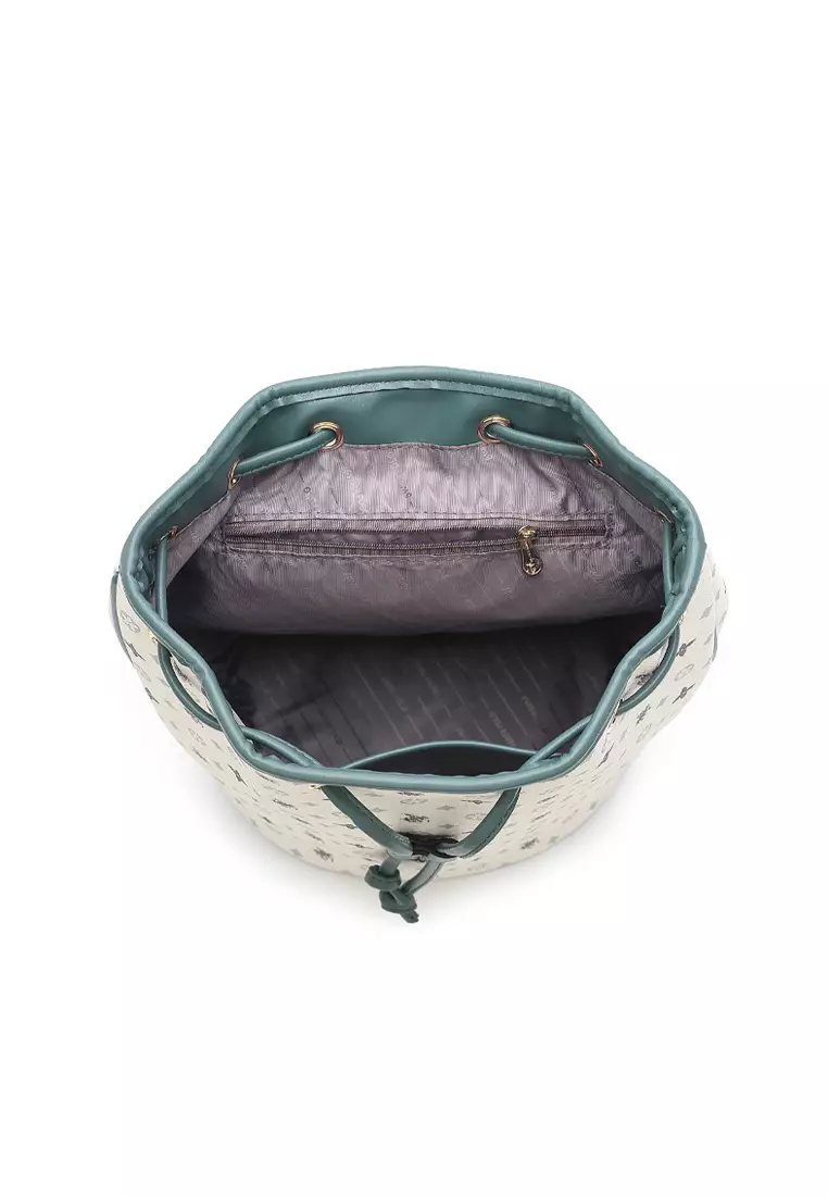 Women's Monogram Backpack (Tas Ransel & Tas Punggung Wanita) - Abu-Abu