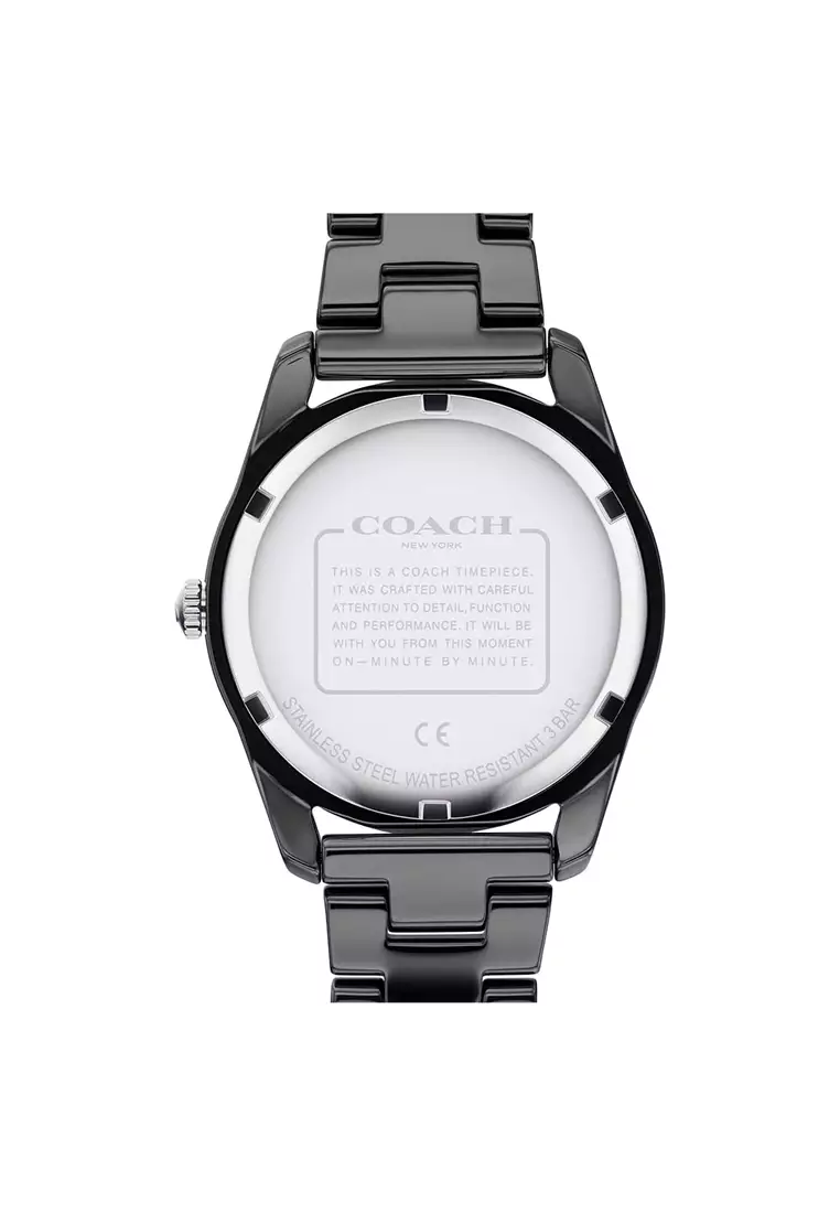Ceramic sales strap watch