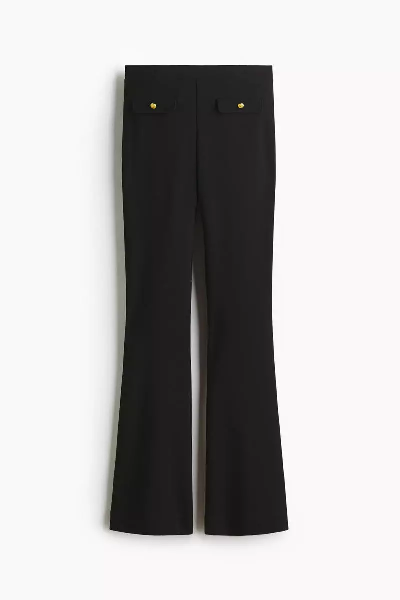 Flared Ponte di Roma trousers