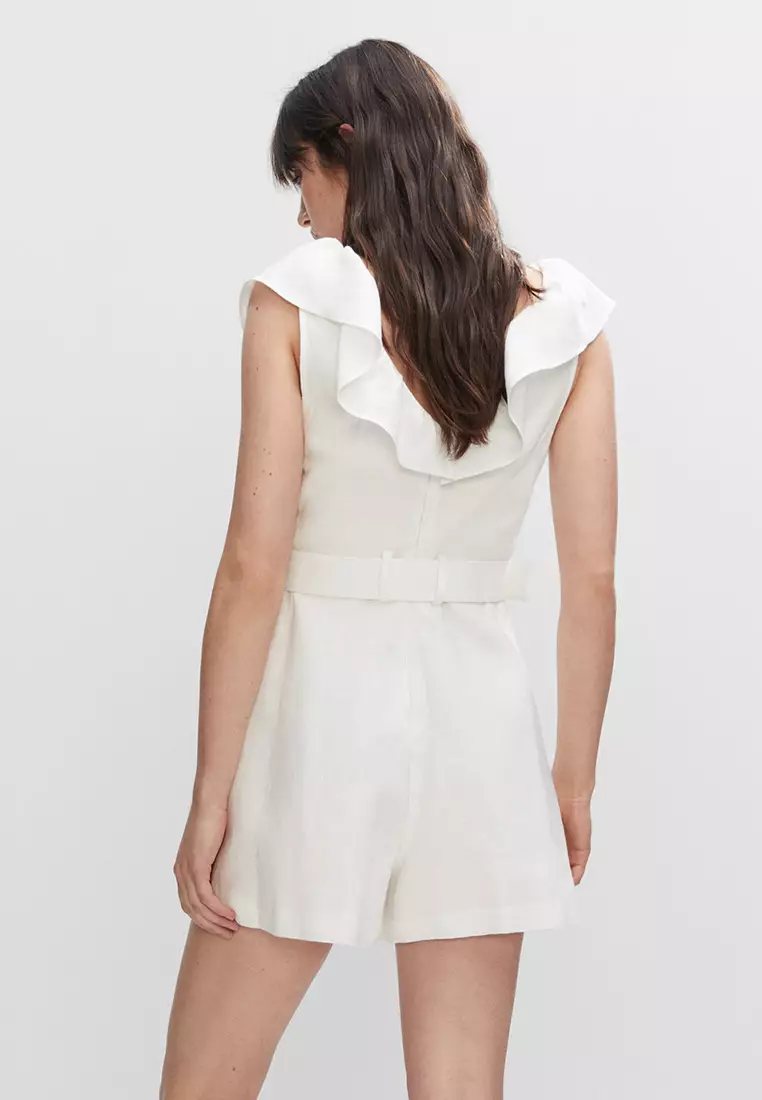 White cheap linen jumper