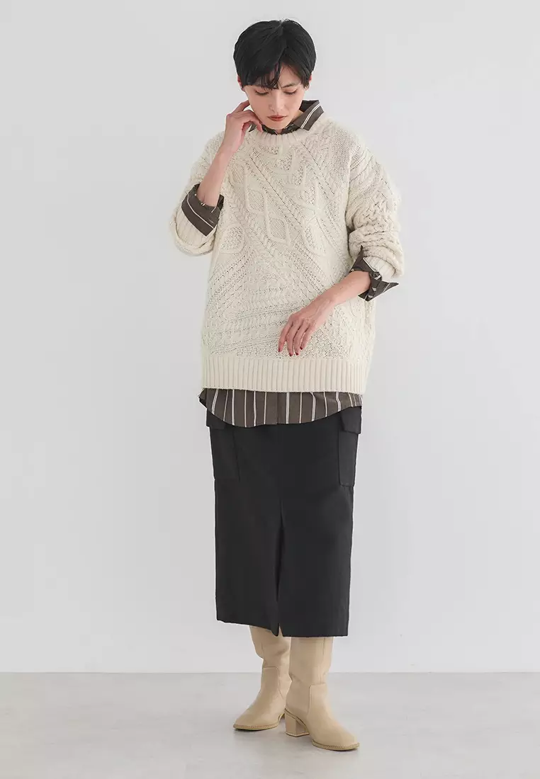 American Holic - Nakajima Patch Flap Tight Skirt