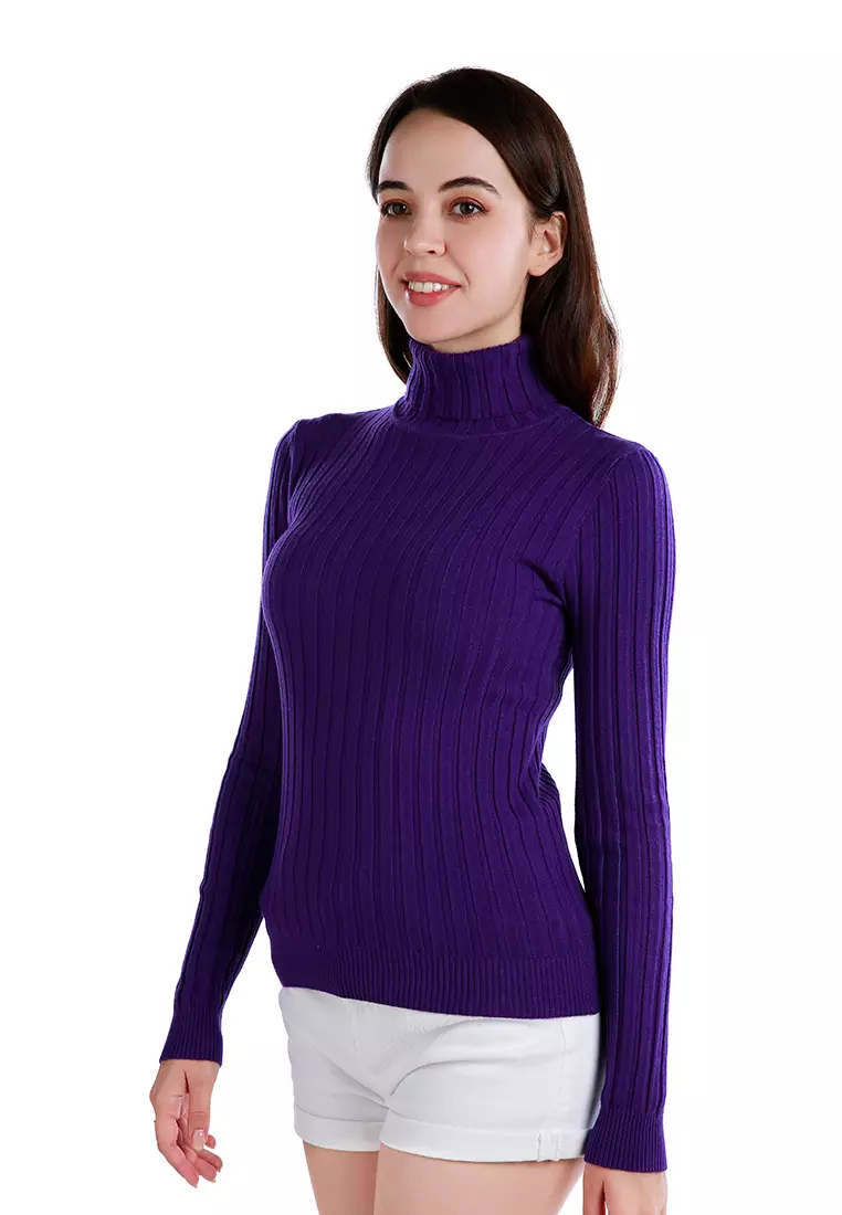 Mauve clearance turtleneck sweater