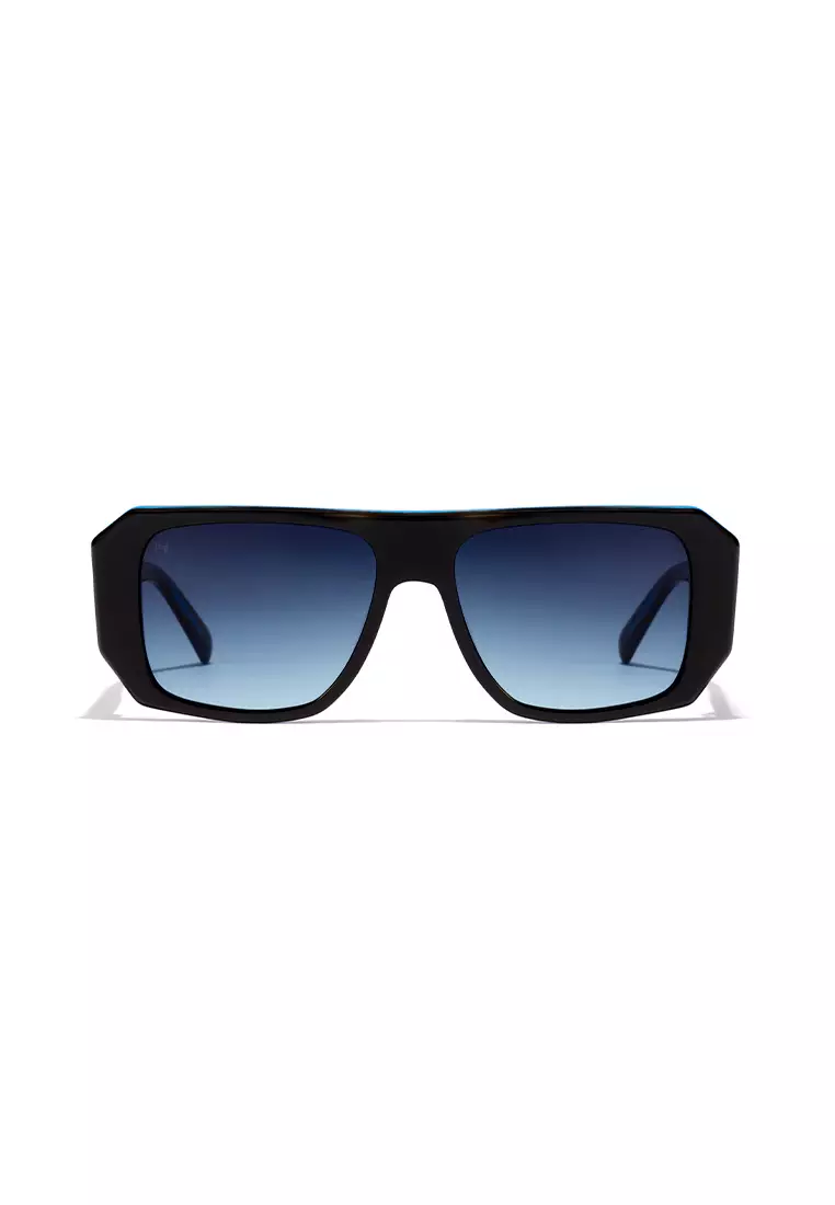HAWKERS Dark Blue Denim Hell Sunglasses For Men And Women, Unisex. Official Product Designed In Spain