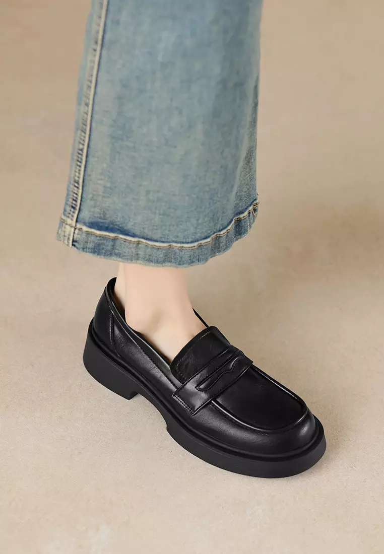 Penny Microfiber Leather Loafers WW75-98