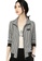 A-IN GIRLS black and white Fashion Versatile Checkered Jacket 749F8AA701A9FFGS_1