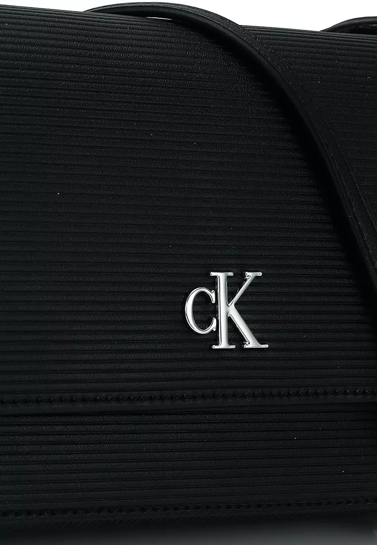 Calvin Klein Monogram Wallet Chain Crossbody Bag Calvin
