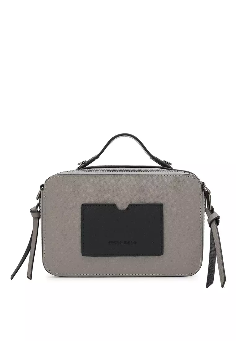 Women's Top Handle Bag / Sling Bag / Crossbody Bag - Grey