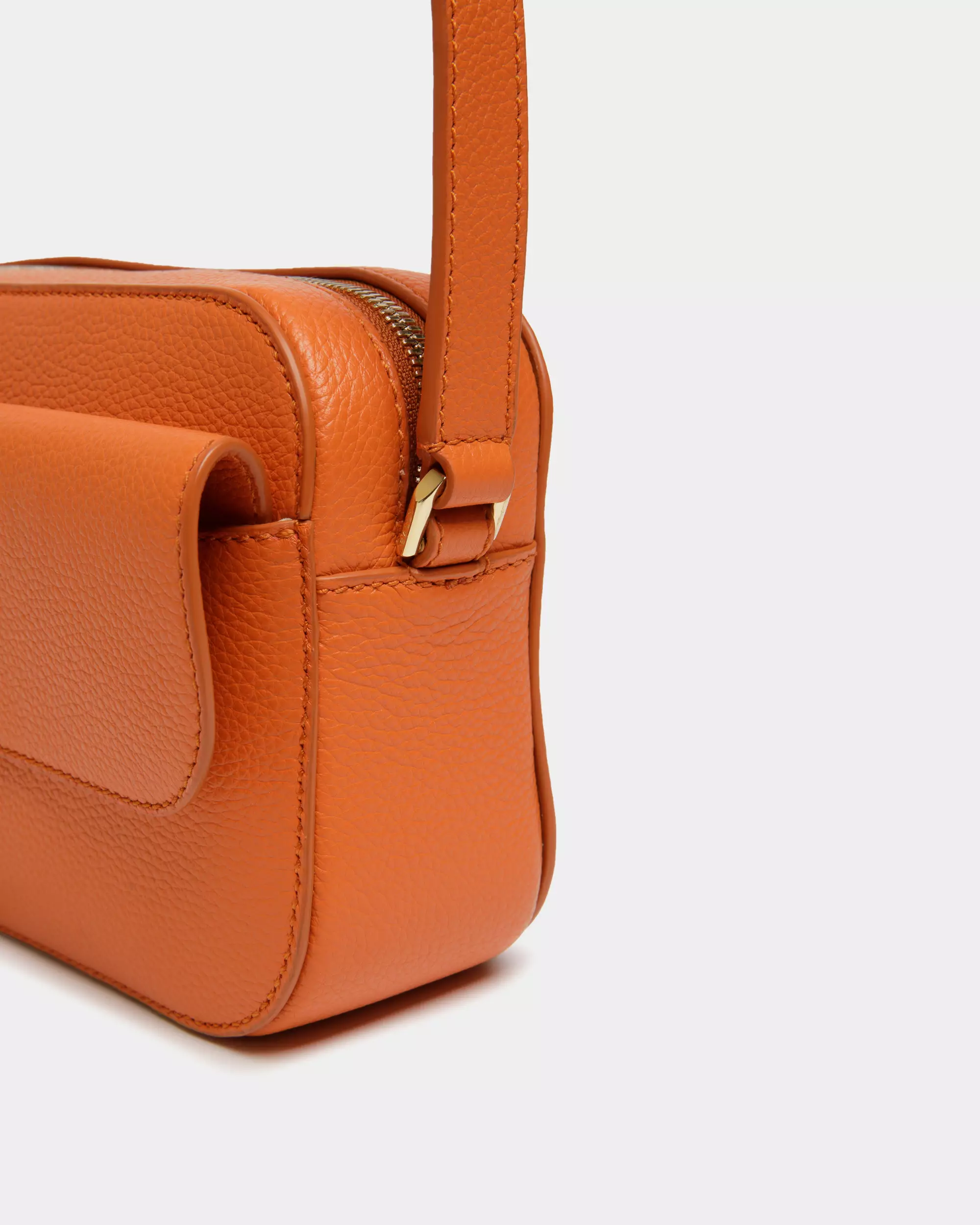 Bally Loly Grained Leather Crossbody Bag - Orange