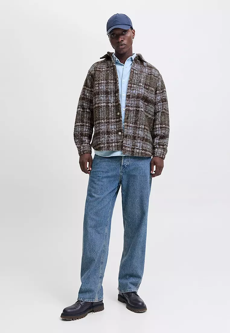 Boucle Long Sleeve Overshirt