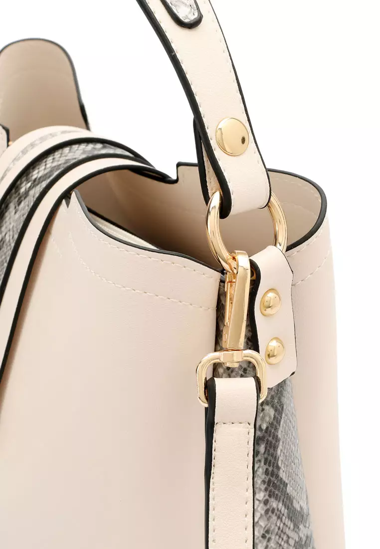 Top Handle Bag / Sling Bag / Crossbody Bag - White
