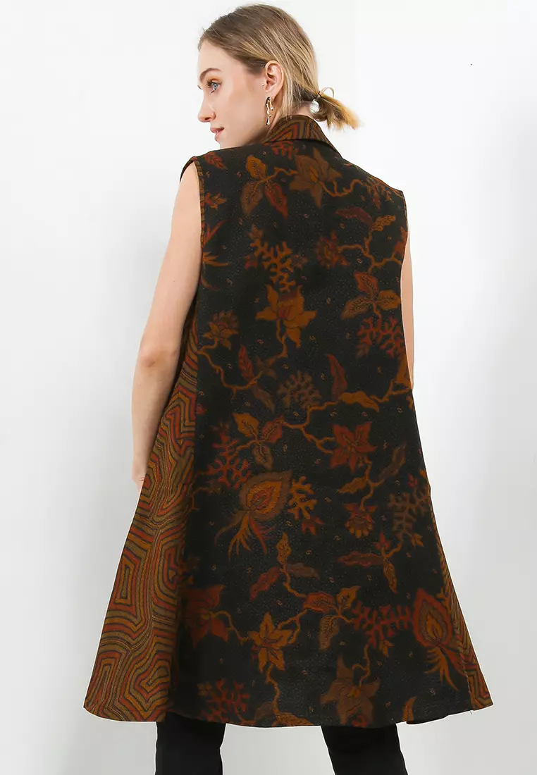 OUTER DOBBY SOTONG HITAM BATIK WANITA