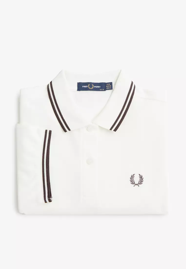 Buy Fred Perry Fred Perry G3600 Twin Tipped Fred Perry Shirt (Snow ...