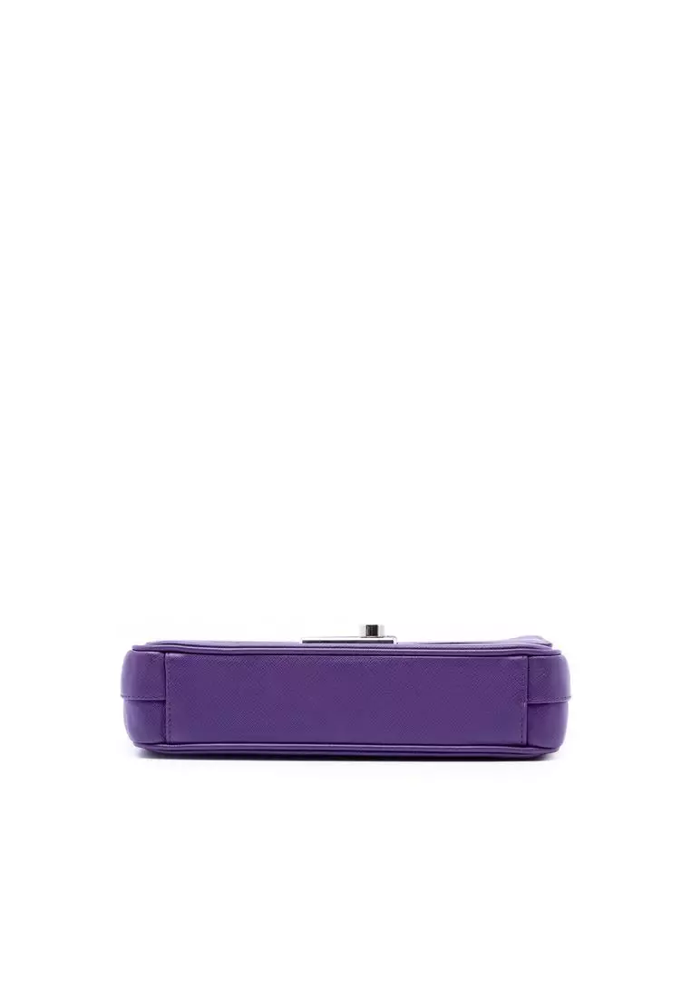 Pre-Loved Prada Saffiano Sound Lock Crossbody