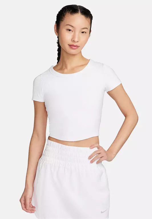 One Fitted Women's Dri-FIT Short-Sleeve Cropped Top