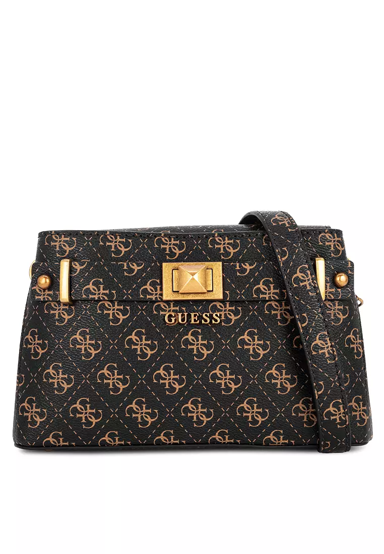 Guess lorenna top zip crossbody online bag