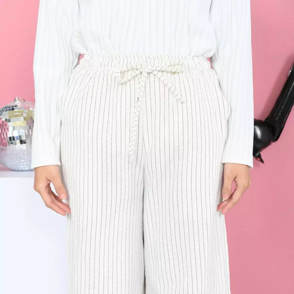 Shaya Stripe Pants - Sw. White M19859 R31S3