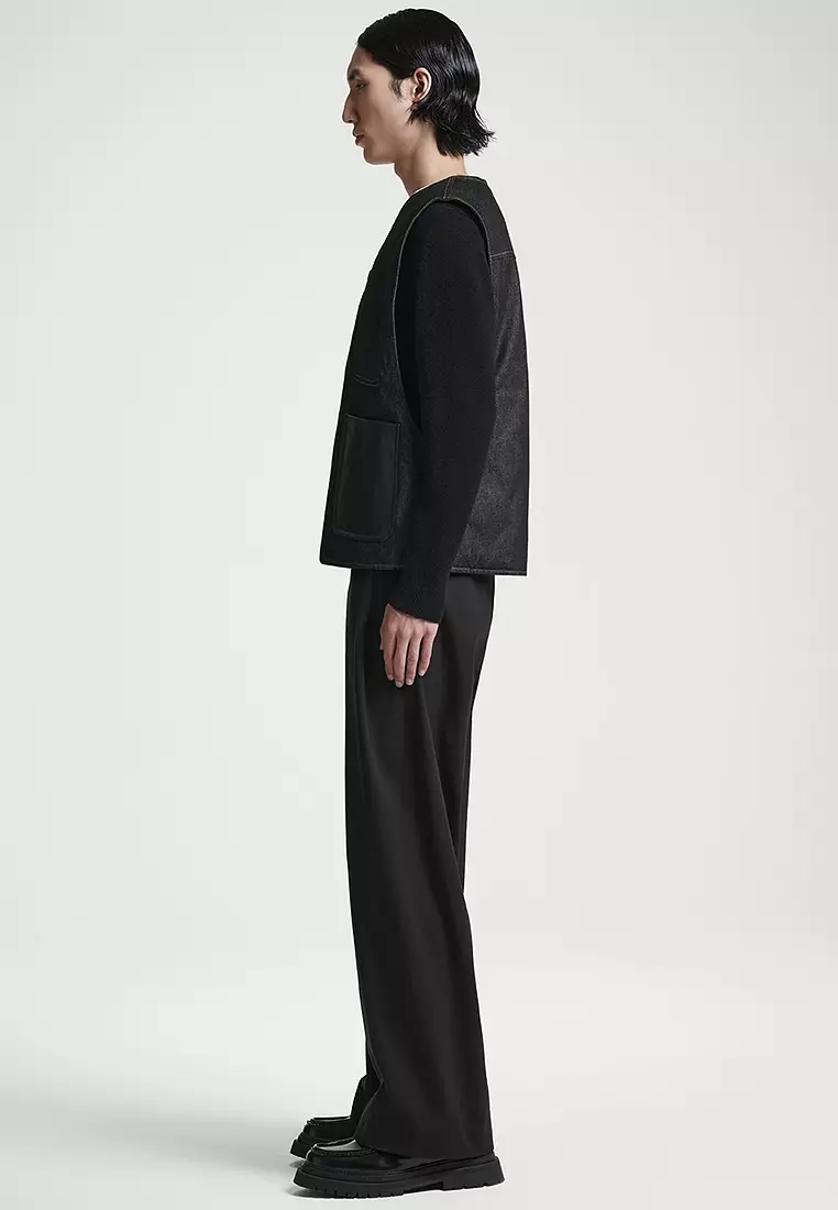 Reversible Denim Utility Gilet