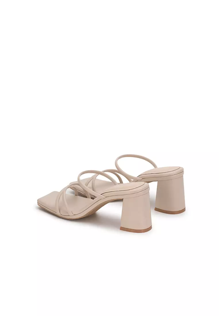 CLOUDFOAM STRAPPY BLOCK HEEL SLIDE