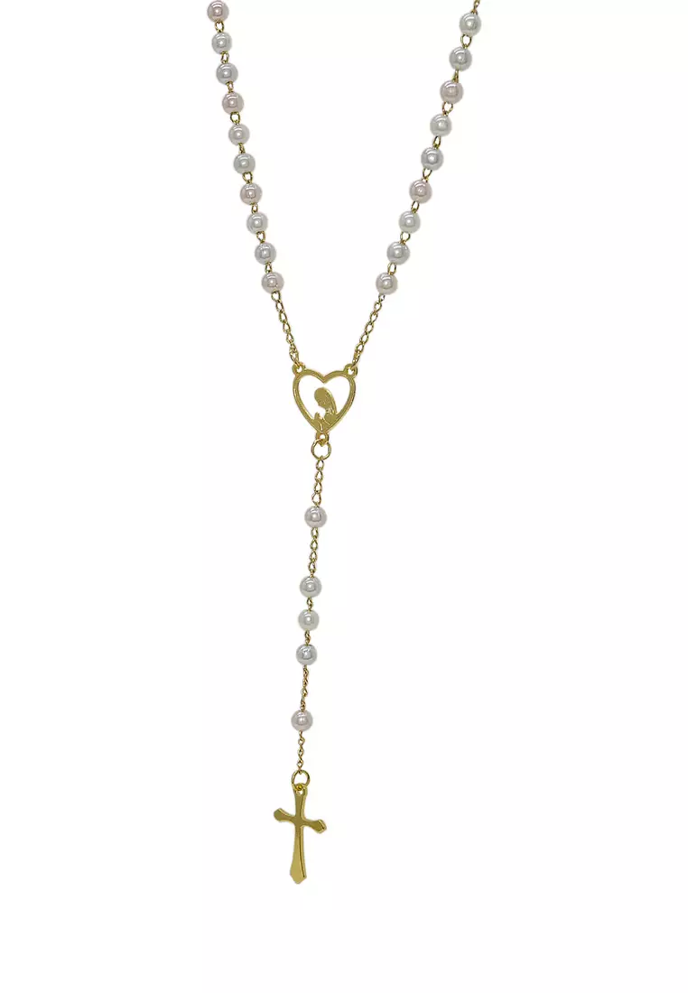 Pearl rosary deals chain