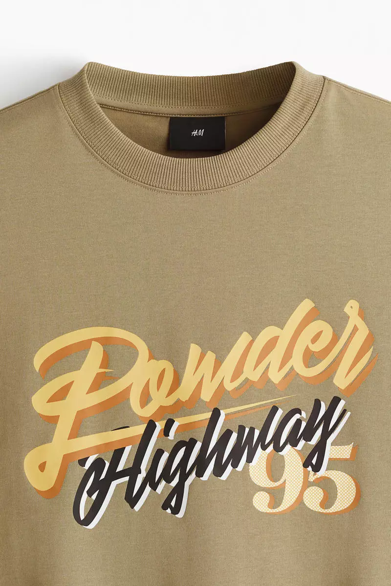 Printed cotton T-shirt