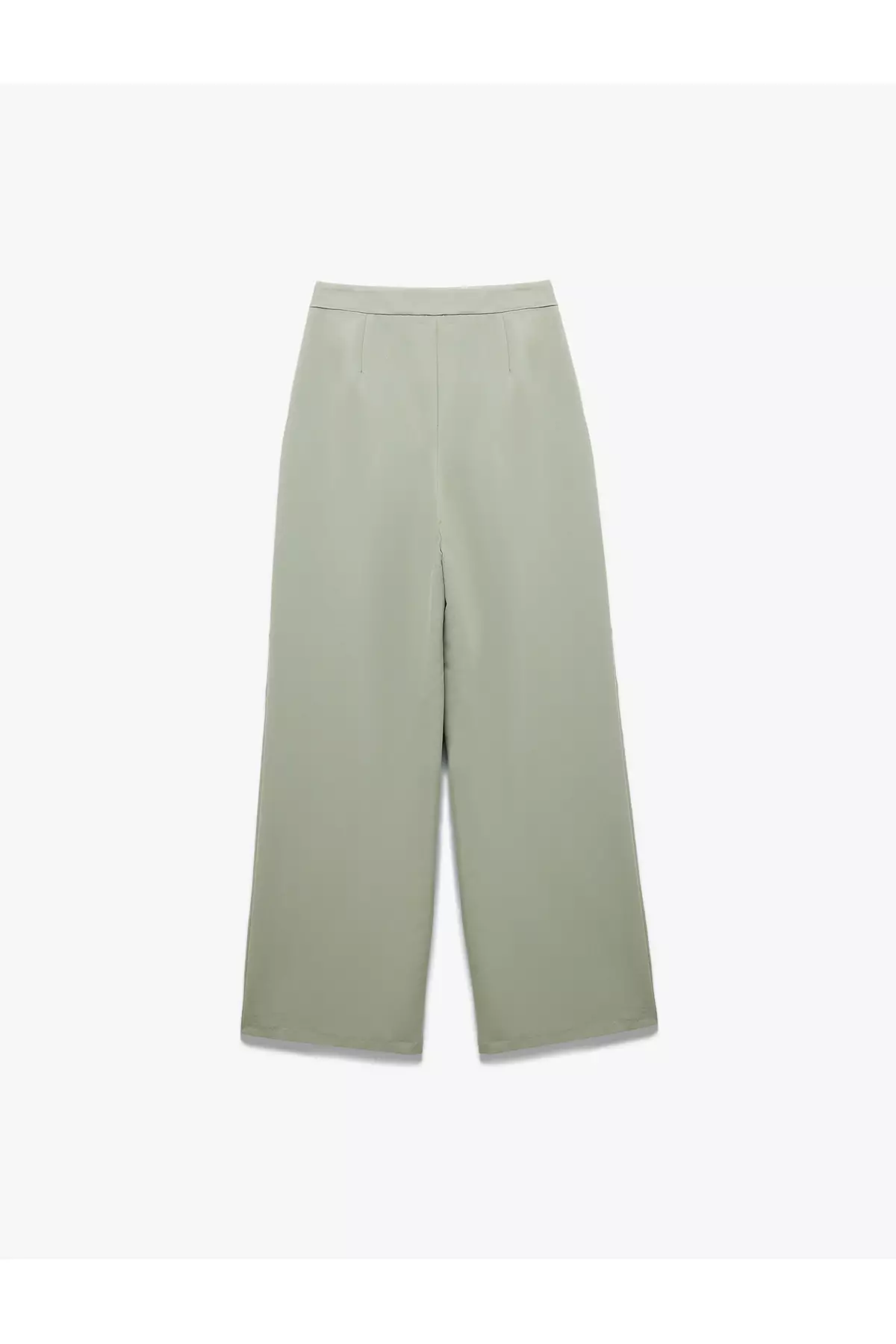 Relaxed Cut Pocketed Pleated Detail Modal Fabric Blend Palazzo Pants