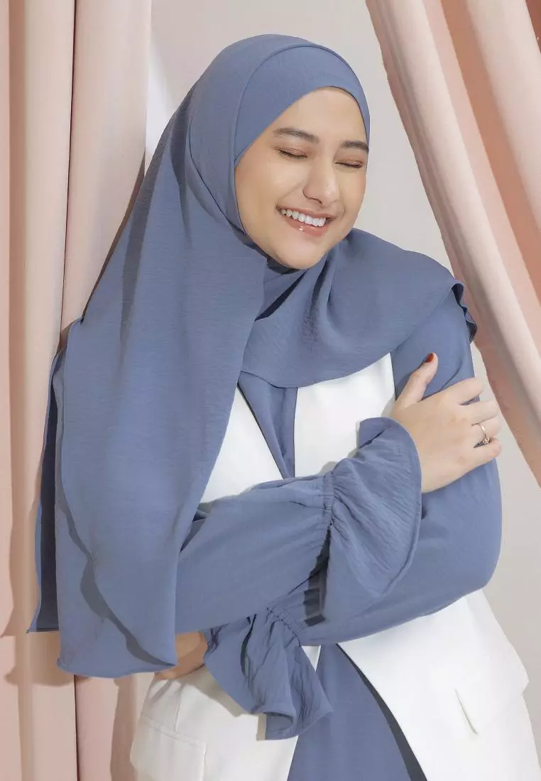 Zeera Shawl (Pashmina Melayu Lozy x Nadzira) Denim